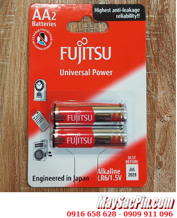 Fujitsu LR6-FU-W; Pin AA 1.5v Alkaline Fujitsu LR6-FU-W chính hãng (Made in INdonesia) _ Vỉ 2viên